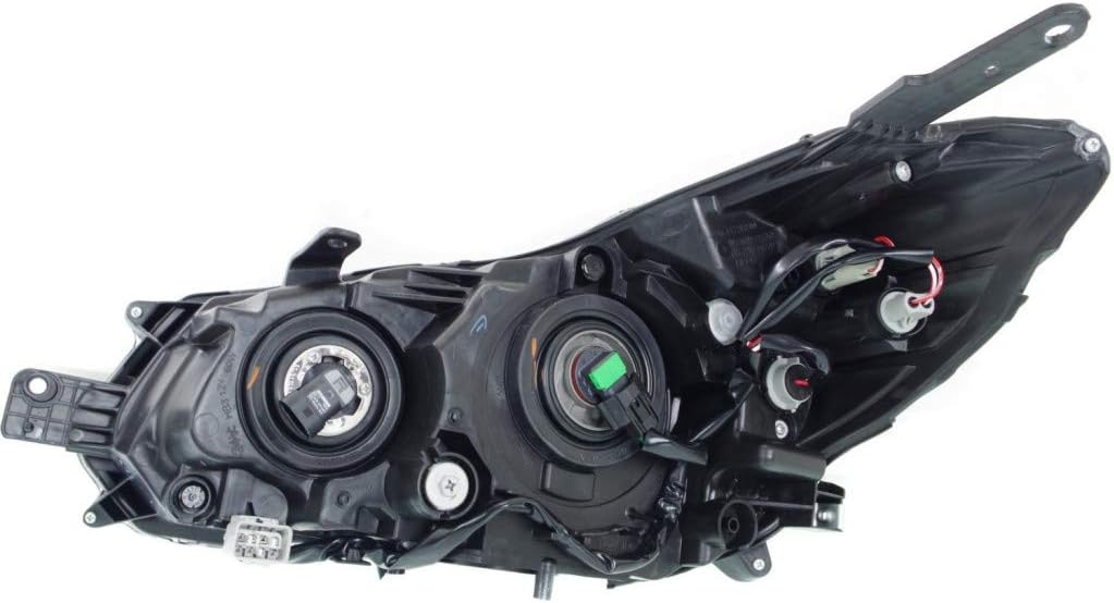 CarLights360: For Subaru XV Crosstrek Headlight 2014 2015 Pair Driver and Passenger Side w/Bulbs Black Housing DOT Certified For SU2502154 + SU2503154