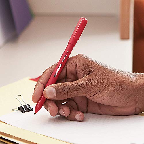 Image of Paper Mate Ballpoint Pens, Write Bros. Blue Ink Pens, Medium Point (1.0mm), 60 Count (Pack of 2)