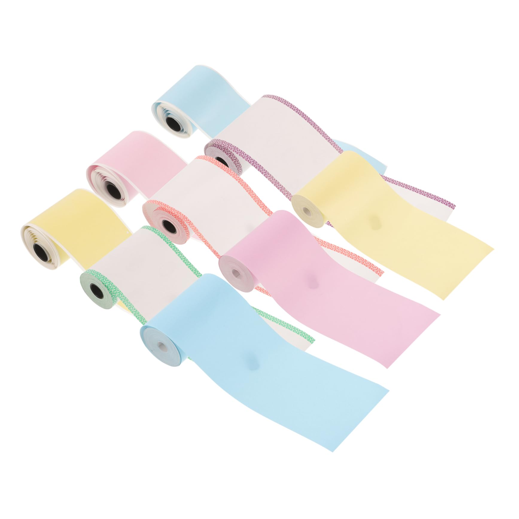 ARTIBETTER 2 Set Etichette Termiche Autoadesive Colorate Per Mini Stampanti Per Etichettatura E Organizzazione Documenti Barattoli E Contenitori Adesione Resistente E Facile 9 * 2