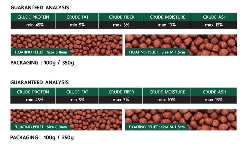 Image of Deep Flower Horn Insect (Cricket) Recipe for High Protein Super Premium Fish Food High Growth & Color Medium Pellet 100gm (All Life Stages)