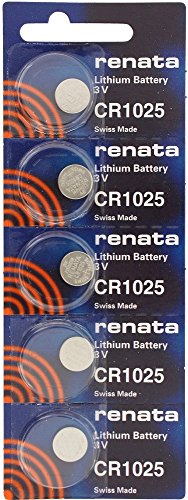 CR1025 Lithium Coin Cells - Strip of 5 Batteries