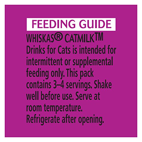 Image of Whiskas Catmilk Plus Drink for Cats and Kittens 24 Count, 6.75 Ounces