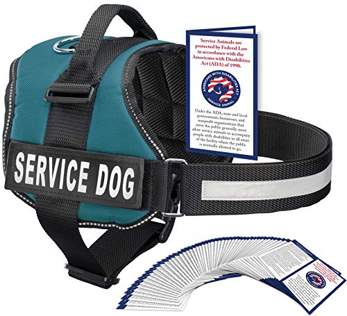 Industrial Puppy Service Dog Vest with Hook and Loop Straps and Handle - Harness is Available in 8 Sizes from XXXS to XXL - Service Dog Harness Features Reflective Patch and Comfortable Mesh Design