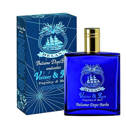 Baume barbe après-rasage naturel Helan Vetiver & Rum émulsion légère 100 ml