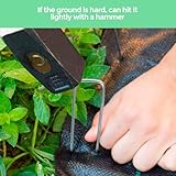 Ediesi, Weed Membrane Pegs, 100 Pcs + 16 Buffer Washer, Garden, Artificial Grass, Ground, Pins, Tent, Heavy Metal, Staples (100 pieces) - Image 5