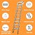 TECHTONGDA Folding Loft Ladder, 9.8 ft Wall Mounted Telescopic Folding Attic Ladder, Al-Mg Alloy Pull Down Attic Stairs with Adjustable Height, 660LB Load Capacity, Ideal for Narrow Wall Installation