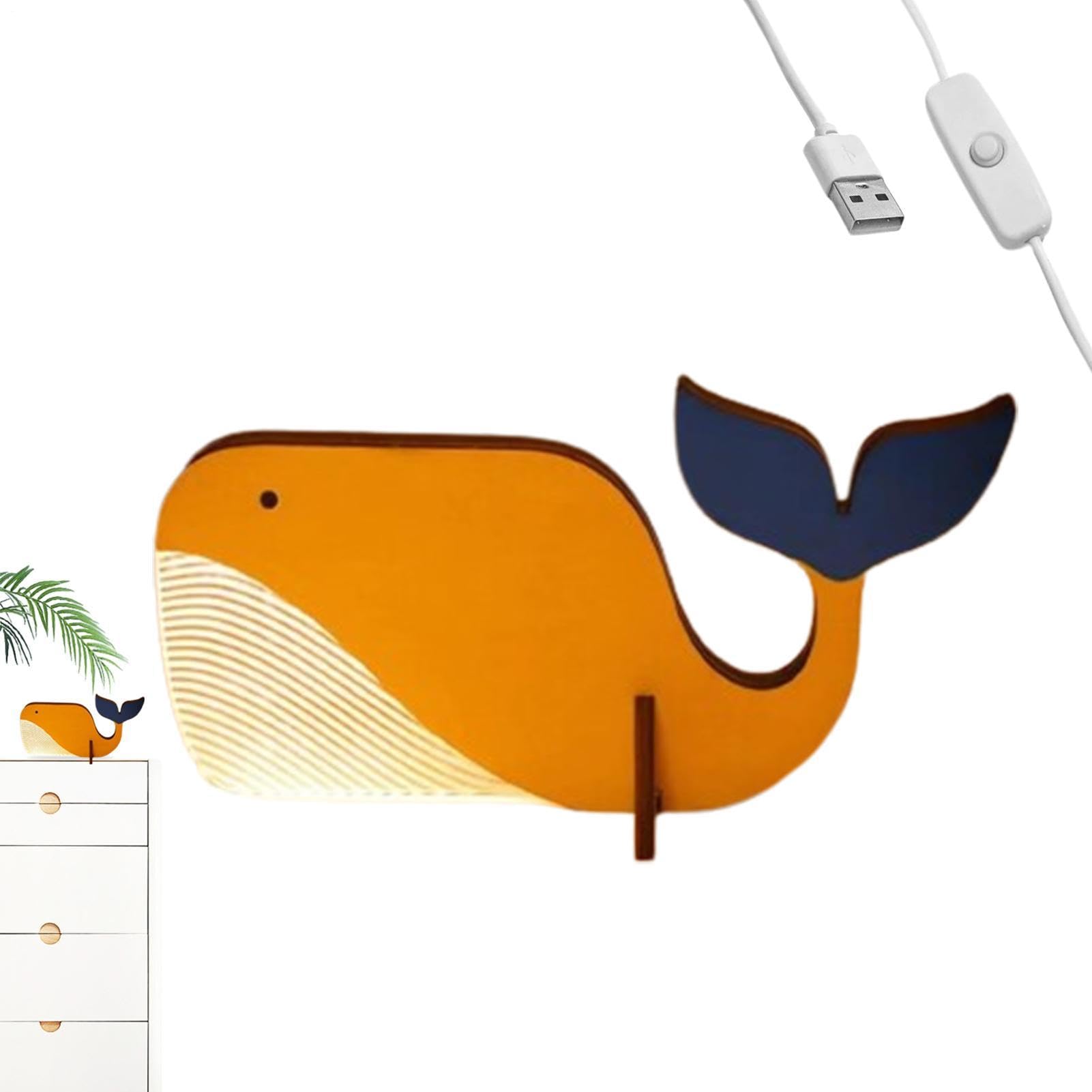 Holdes Wooden Animal Night Light, Animal Table Lamp, Wooden Night Light, Animal Lamp, LED Table Lights, Wood Nursery Night Light, Child's Room Decoration LED Light