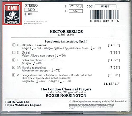 Berlioz: Symphonie Fantastique - Norrington [Audio CD]