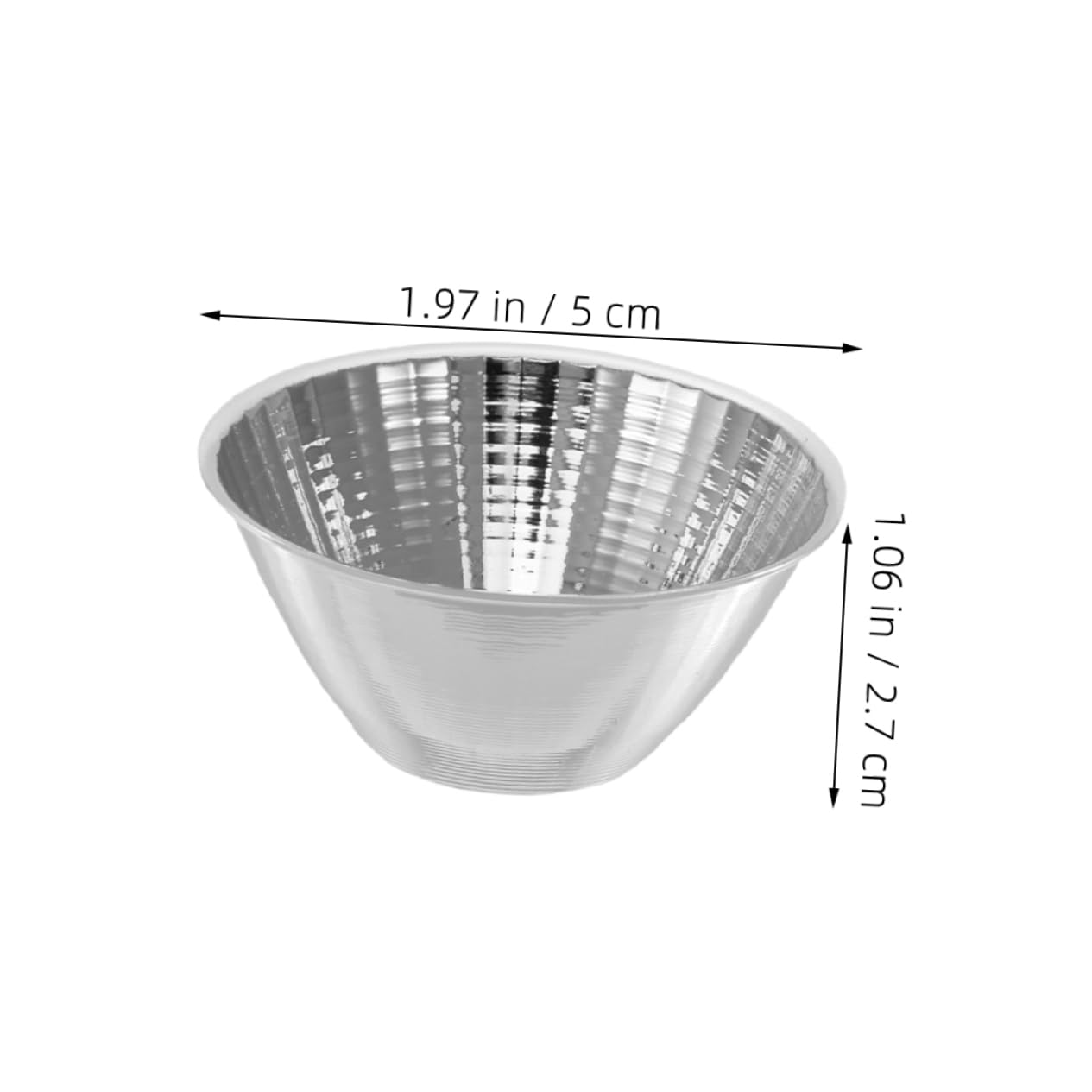 BUGUUYO 2pcs Spotlight Cover Accessories LED Light Reflector Accessory Part Lighting Fixture Shade Replacement Flashlight Reflector Cup Lighting Accessory Shade Replacement Aluminum Silver