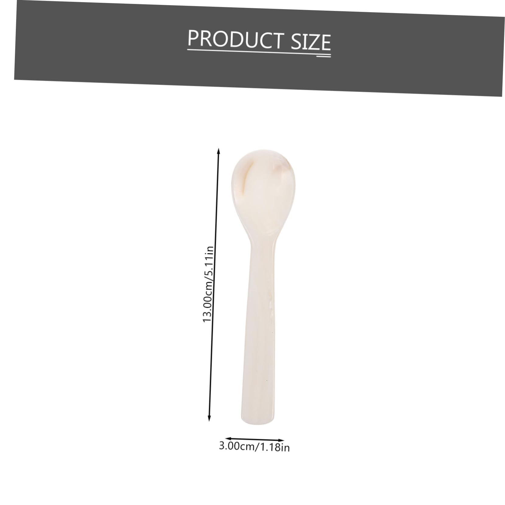 Cuillères à Café à Long Manche en Coquille, Lot de 5, 13 Cm