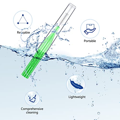 20 Stück Interdentalbürsten Zahnstocher Zahnseidekopf Dental Zahnbürste Unterschidliche Farben und Größen Zahnspangen Bürste Mundhygiene Zahnseide Zahn Reiniger Zahnreinigung Werkzeug … – Bild 4