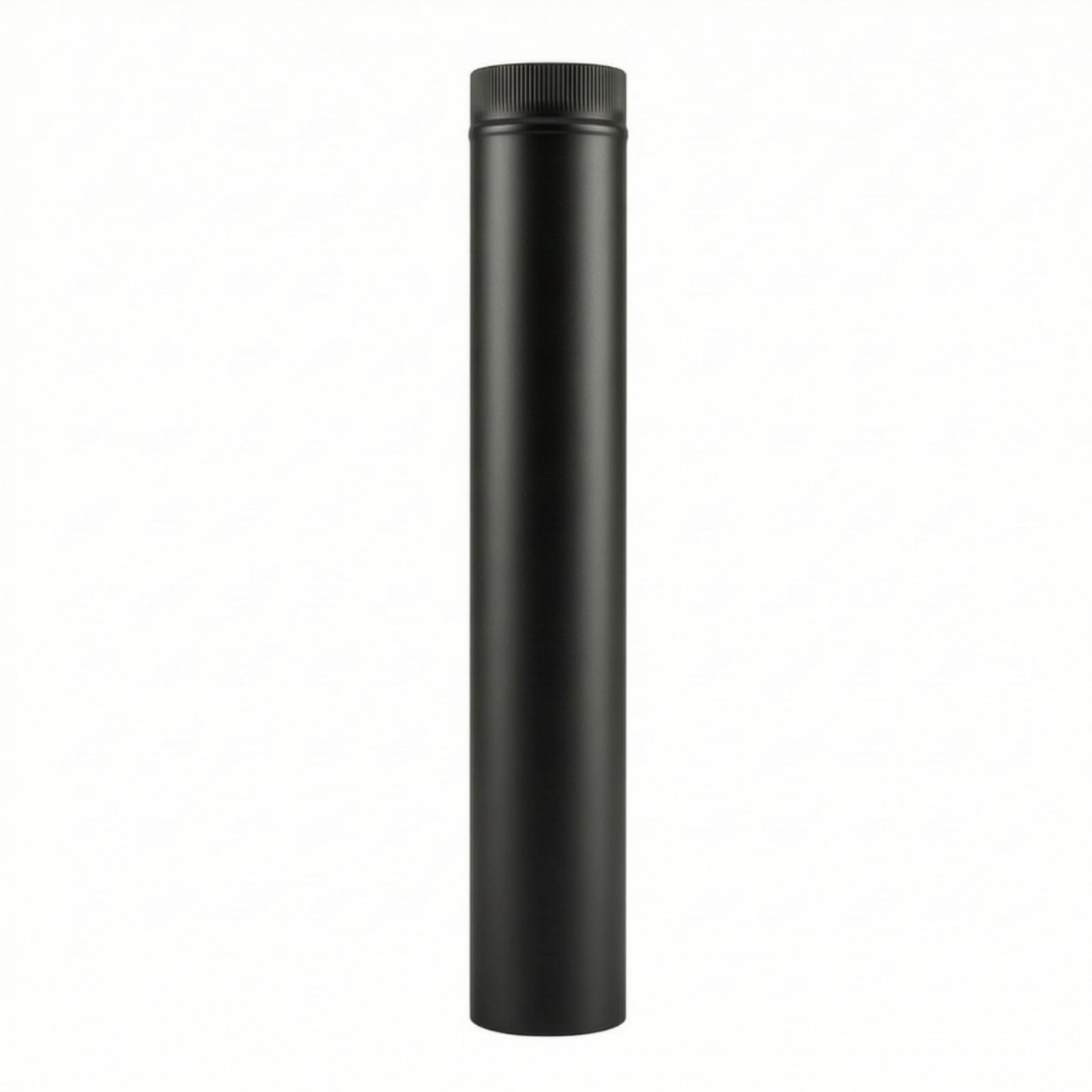 Tubo per Stufa in Acciaio Inox Durevole, Nero, 129mm
