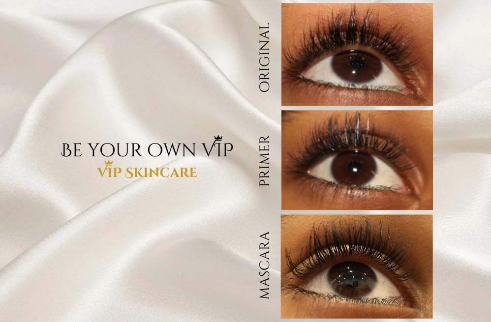 Miniatura 5 de Imprimación nutritiva para pestañas 2 en 1 y rímel negro de alta definición  Varita de doble punta con cepillo voluminizador  Resistente al agua