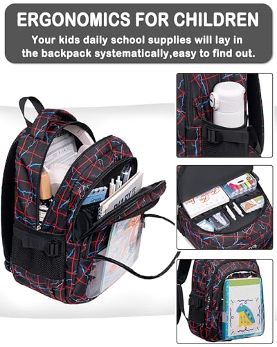 Image of Boys Backpack for School Kids Backpacks Toddler Bookbag for Elementary Kindergarten Preschool Mochila Para Ninos 4-6 6-8 8-10 10-12 4 5 6 7 8 9 10 11 12
