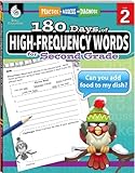 Shell Education 180 Days of High-Frequency Words for Second Grade