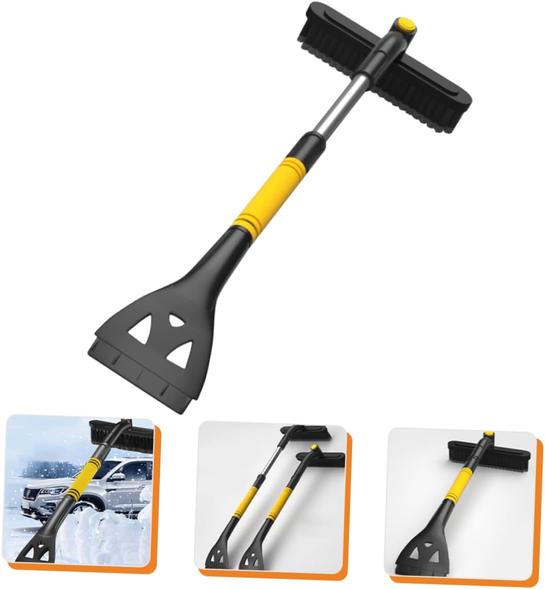 Toddmomy Professional Car Snow Tools Extendable Ice Scraper Brush Car Window Snow Remover