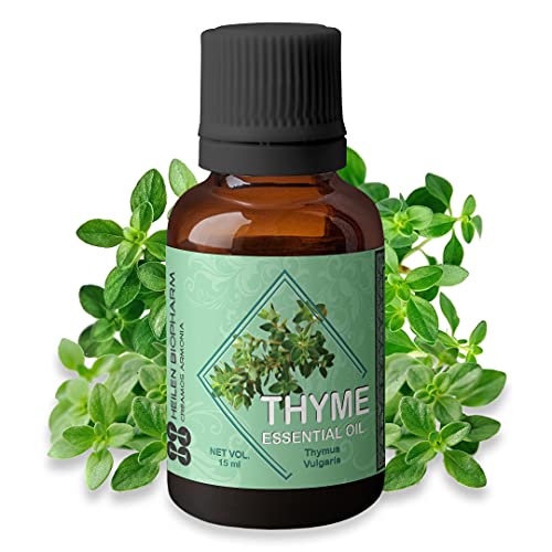 Image of Heilen Biopharm Thyme Essential Oil For Anti-Bacterial & Improve Skin Health - 15 mL Bottle Pack of 1