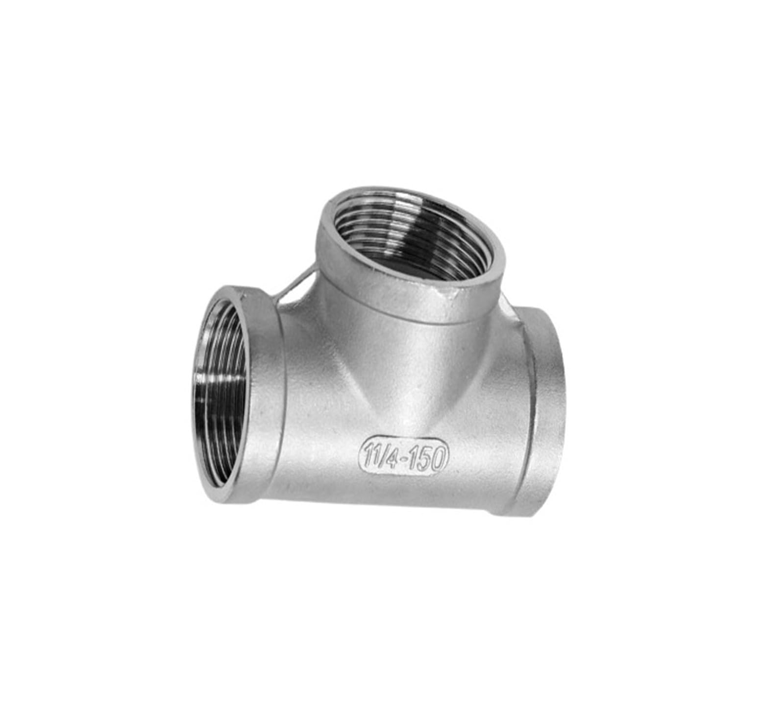 1 pz1/8 "1/4" 3/8 "1/2" - 4 "NPT BS Femmina Tee 3 Modi In Acciaio Inox 201/304/316 connettore Tubo di Raccordo Acqua Gas 225 PSI(SS201,BS,2-1/2")