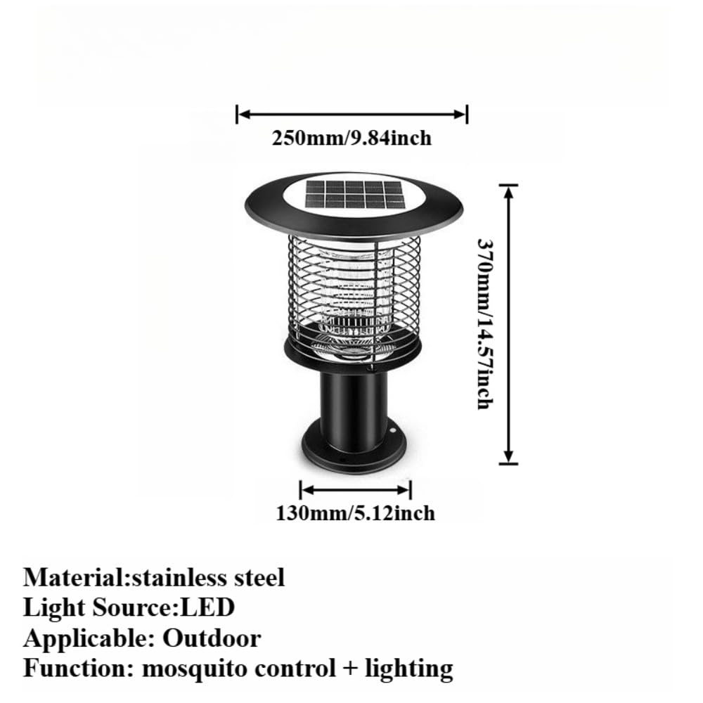 Przenośna solarna lampa przeciw komarom, wodoodporna lampa odstraszająca owady do ogrodu na zewnątrz i na dziedziniec, skuteczne rozwiązanie do zwalczania owadów