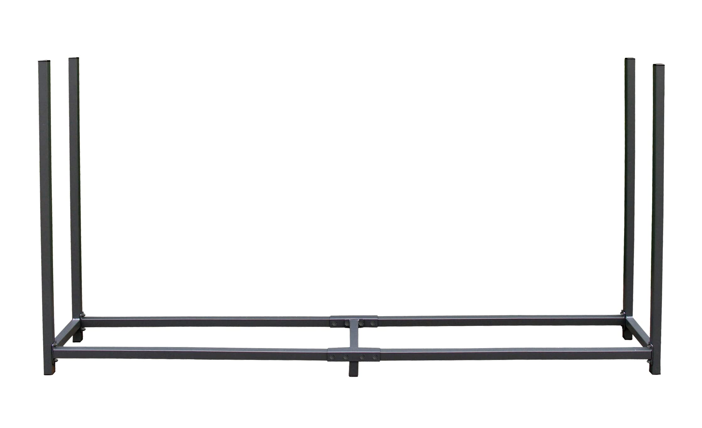 Étagère en métal pour Bois de cheminée Gris Anthracite 200 x 25 x 115 cm QUICK STAR
