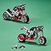 Lego Technic Motorcycle 42132 Model Building Kit; Give Kids a Treat with This Motorcycle Model; 2-in-1 Toy for Kids Aged 7+ (163 Pieces)