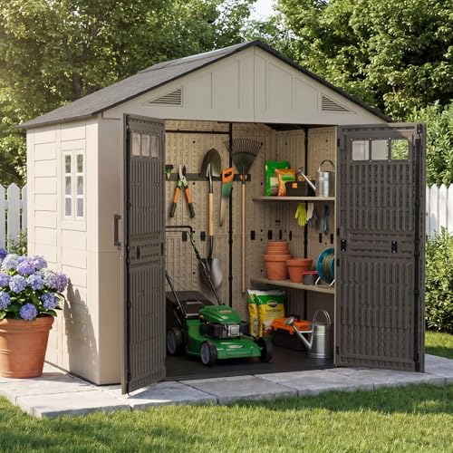 Aoxun 8x6 Ft HDPE Resin Shed