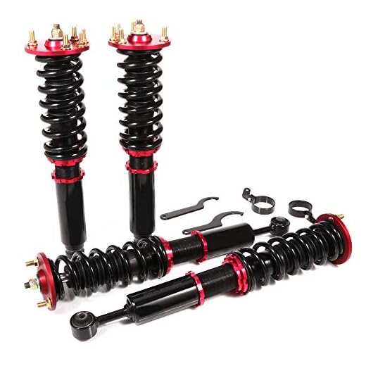 ECCPP Coilover Struts Spring Shocks Adjustable Coilovers Suspension Coilover Springs Shocks and Struts Full Set fit for 2004-2008 for Acura TSX /2003-2007 for Honda Accord