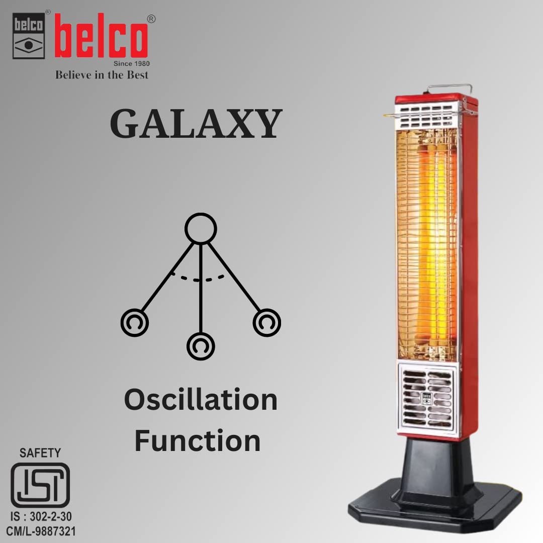 Belco Galaxy Heat Pillar - Red Room Heater -3