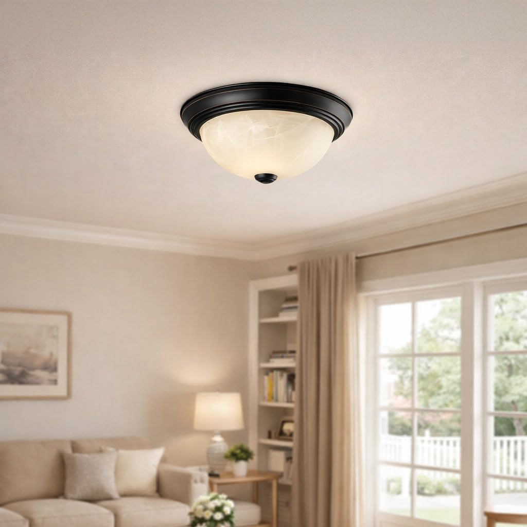 TLCLXY 48W Deckenlampe, LED Deckenleuchte 30*30cm,6000K Badezimmer Lampe für Badezimmer Balkon Flur Küche Wohnzimmer Schlafzimmer Kinderzimmer Büro,Deckenleuchte LED Kaltes weißes Licht Rund Leuchte