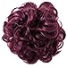 Produktbild PRETTYSHOP XXL Haarteil Haargummi Hochsteckfrisuren Voluminös Gelockt Unordentlich Dutt Weinrot HW19