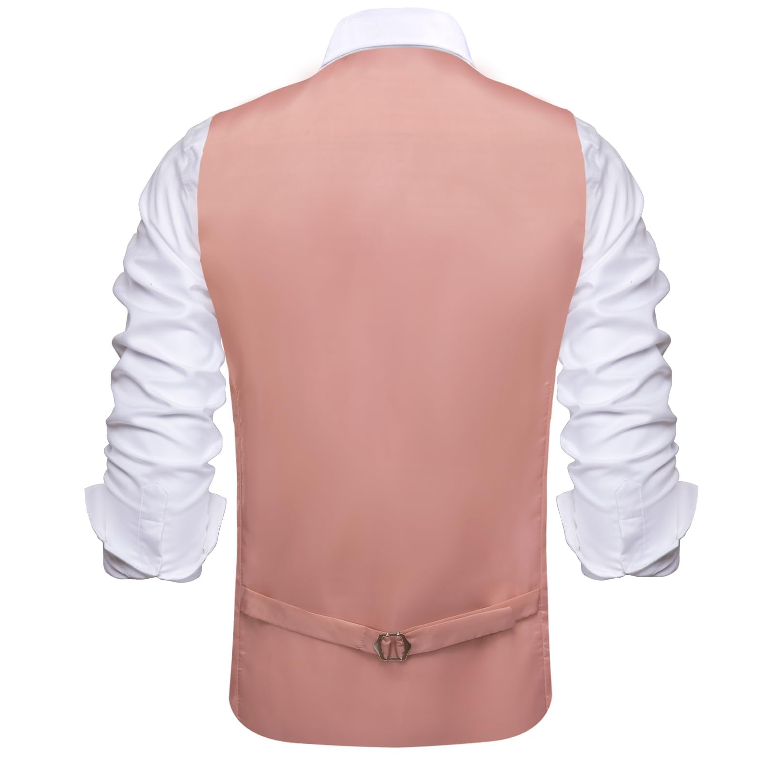 Hi-Tie Gilet formale da uomo, tinta unita, scollo a V, risvolto a intaglio, slim fit, smoking, per feste di nozze e affari
