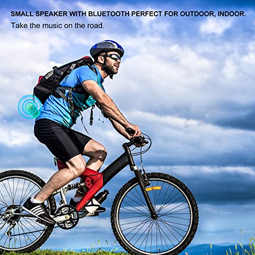 Image of comiso Portable Bluetooth Speaker, Small Shower Speaker with IPX5 Waterproof, 360 HD Loud Sound, Wireless Stereo Pairing, Mini Speakers Support TF Card, Built-in Mic, Pocket Size for Travel Outdoors