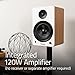 Fluance Ai61 Powered 2-Way 2.0 Stereo Bookshelf Speakers with Speaker Stands 6.5