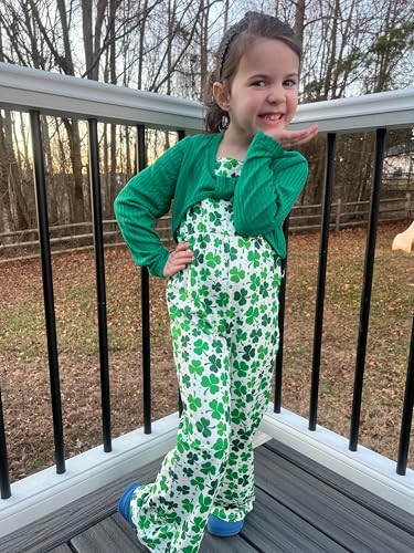 Image of HIHA Girls Sleeveless Jumpsuits Outfit Long Sleeve Twist Front Tops Romper Clothes Set Size 4-12