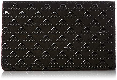 Indenya 2804-01 Takane Business Card Holder, Black Background x Black Lacquer, Mt. Fuji Pattern