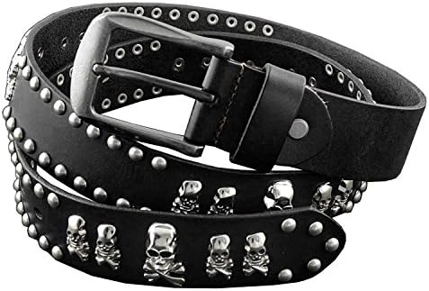 skull belt mens