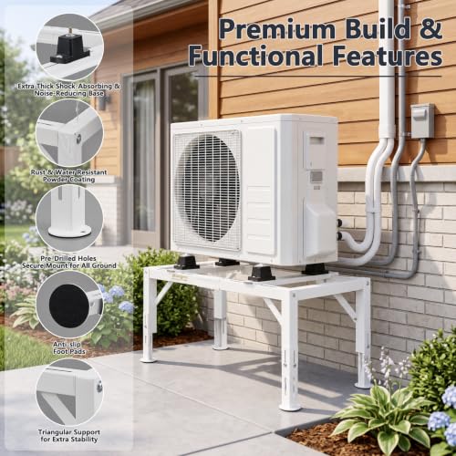 Mini Split Stand for 9,000-36,000 BTU AC & Heating System, 500 lbs Capacity by Vtongen - Image 4