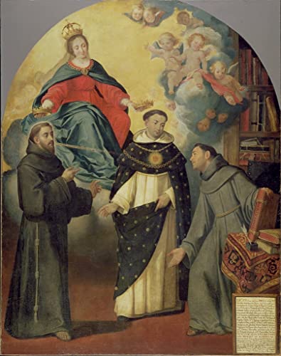 Tableaux Graffiti Art Mural la Vision de Fray Lauterio de Bartolomé Esteban Murillo 60x90cm