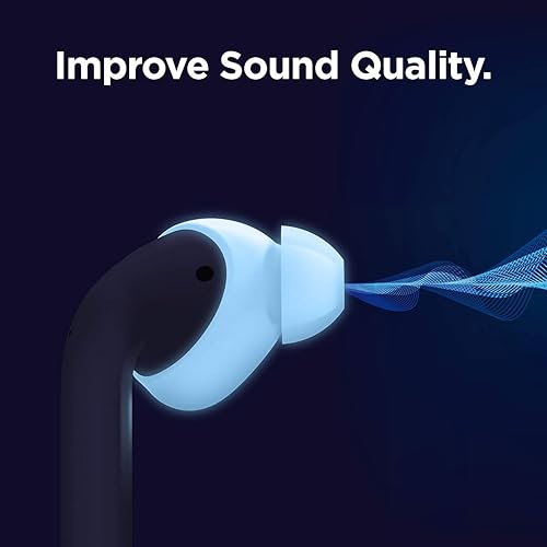 Miniatura 8 de elago Funda para auriculares diseñada para Apple AirPods 2 y 1 o EarPods, puntas de silicona para los oídos, agarre para los oídos, mejora de la