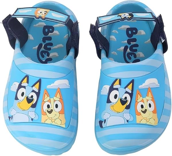 Bluey Clogs for Kids, Waterproof Slip On Toddler Clogs, 8, Light Blue by Bluey - Image 3