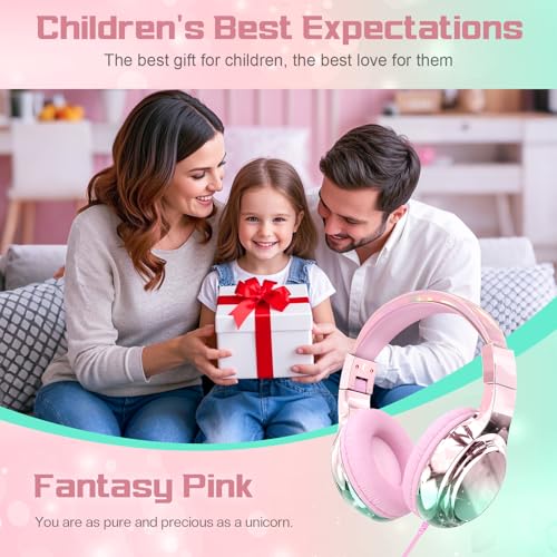 QearFun Kids Headphones Wired with 85/94dB Volume Limit LPXEJ21 の商品画像 1
