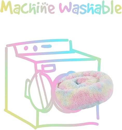 Miniatura 7 de Friends Forever Donut - Cama con forma de dona para gatos y perros medianos y pequeños, camita redonda para interiores