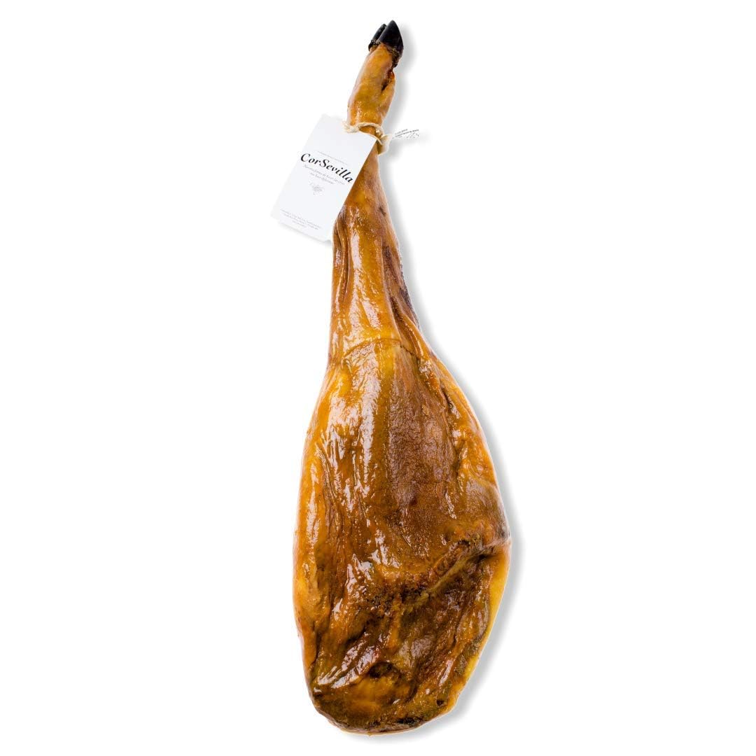 Corsevilla - Jamon de Cebo - Jamon Iberico - Jamon Cebo Iberico - Iberico - Gourmet - Raza Iberica -Sin Gluten - Sin Lactosa - Regalo - (8 Kilogramos. aprox.)