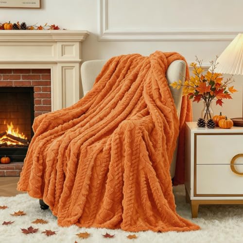 Aganear Fleece Throw Blanket for Couch,Fall Boho...