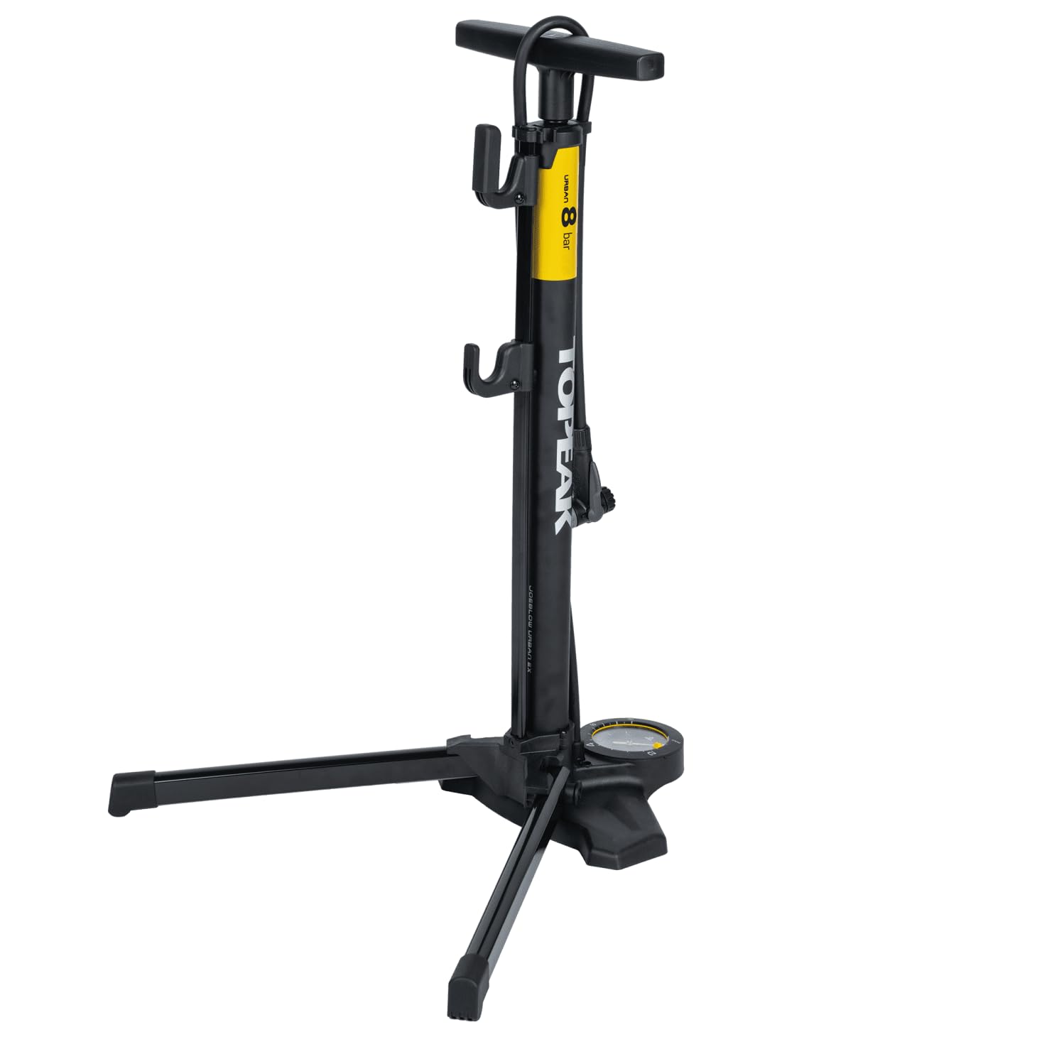 Topeak Transformer Urban EX - Bomba Unisex para Adultos, Color Negro y Amarillo, 65,9 x 42,6 x 48,9 cm