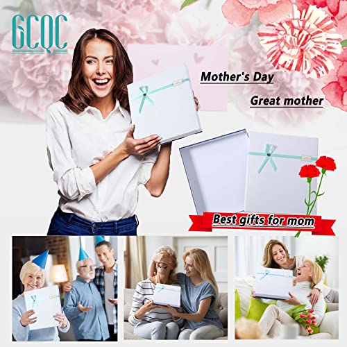 Gcqc Gift For Mom Checkered Throw Blanket, Knitted Checkerboard Warmer Shaggy Soft Cozy Fuzzy Bed Blanket With Gifts Box For Home Chair Sofa Couch #TOP4