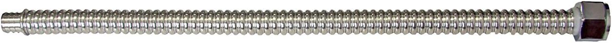 FTWC-S34-24F 24" Corrugated Connector for Water Heater with 3/4" Fip and 3/4" Pex Ends, Stainless Steel