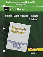 Developmental Language and Sentence Skills Guided Practice for Warriner's Handbook, 6th Course 0030997135 Book Cover
