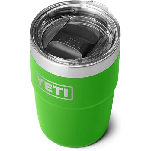 YETI Rambler 8 oz Stackable Cup, Stainless Steel, Vacuum Insulated Espresso Cup with MagSlider Lid, Canopy Green