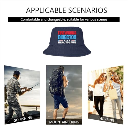 Image of Fireworks Director I Run You Run hat Womans hat Chestnut red Mens Hats and caps Gifts Running Caps July 4th